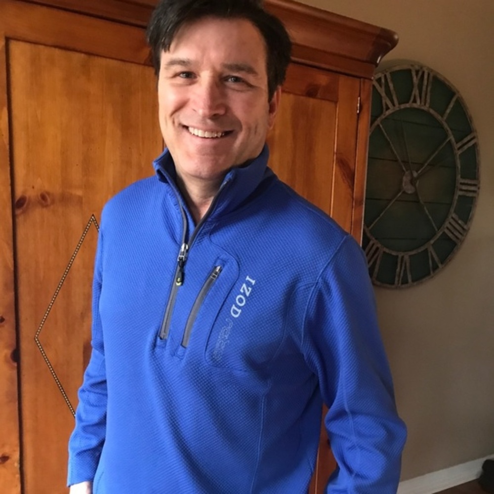 HOST PICK*IZOD Ratio Men's Pullover in Cobalt Blue